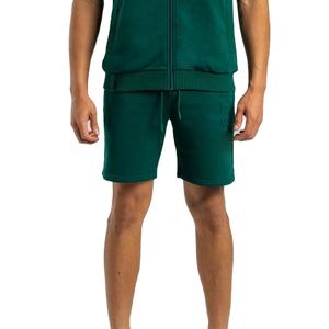 100% coton français Terry Tech polaire en relief Shorts pour hommes/logo en relief streetwear été grande taille hommes Shorts - Product Image 1