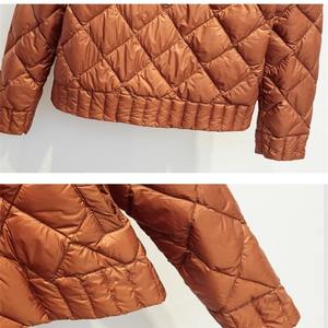 <b>Womens</b> Puffer Jacket <b>Winter</b> Warm Packable Down Jacket Lightweight Slim Fit Hooded Jacket Short Down <b>Coat</b> - Product Image 6