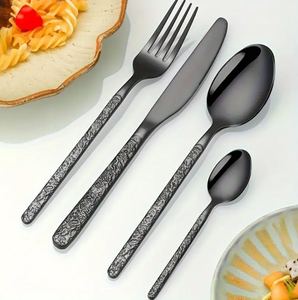 Forme classique design couverts ensemble en acier inoxydable dîner couteau cuillère fourchette maison cuisine restaurant vaisselle mariage événement décor - Product Image 5