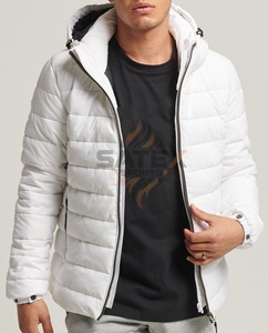 <b>Mens</b> Winter Warm Hooded Puffer Jacket Lightweight Water Resistant Quilted Outdoor <b>Coat</b> Wholesale Custom OEM - Product Image 6