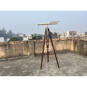 Telescopio de doble barril náutico hecho a mano de excelente calidad de 39 pulgadas con trípode, telescopio ajustable de suelo de pie, telescopio marino - Product Image 5