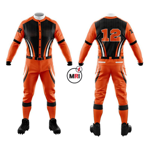 Custom Men's <b>Baseball</b> Uniforms <b>Set</b> 100% Polyester Quick Dry Breathable Plus Size Design Your Own OEM Customized - Product Image 6