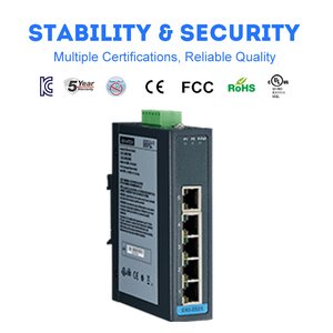 Advantech EKI-2525 <span class=keywords><strong>5</strong></span>/8 cổng công nghiệp <span class=keywords><strong>Ethernet</strong></span> chuyển đổi với PoE 1 gam Công suất <span class=keywords><strong>5</strong></span>-năm bảo hành - Product Image 3