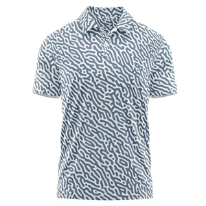 Vente en gros OEM Polo de golf décontracté pour hommes, maillot à manches courtes/tricot avec impression de logo personnalisé, motif uni, Vietnam, taille XL - Product Image 2