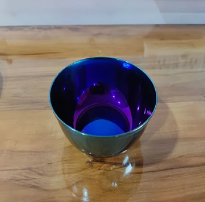 Cuencos y bandejas de acero inoxidable recubiertos de PVD en cuenco y bandeja de vajilla violeta y azul - Product Image 3