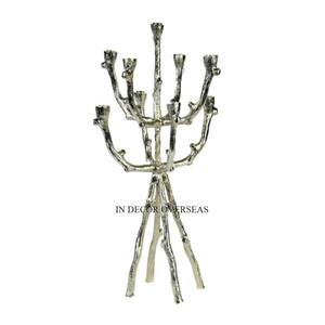 Bougeoirs de Table Décoratifs en Métal de Qualité Supérieure, Design de Haute Qualité, Entièrement Plaqué Or, Look Élégant - Product Image 4