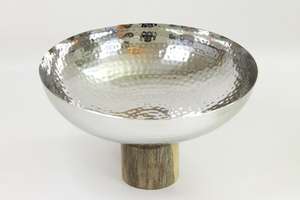 ชามเสิร์ฟช็อกโกแลตทำจากโลหะเงินพร้อมฐานเรซินถาดใส่อาหารเกรดเป็นมิตรต่อสิ่งแวดล้อม - Product Image 2