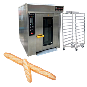 Factory Direct Sales Oven Built-In Motor 1Hp <b>8</b>-Trays Rotary Oven With Altuntop Trolley Comercial Oven Kien an Factory - Product Image 1