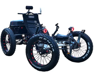 Nueva Bicicleta Eléctrica Reclinada de 4 Ruedas con Motor Bafang de 500 Vatios y Neumáticos Anchos de 9 Velocidades - Product Image 2