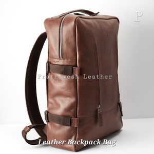 Classic Leather <b>Backpack</b> Bag <b>Secure</b> Spacious Wholesale Price Classic Handcrafted Business Factory Direct Bulk Discounts trending - Product Image 2