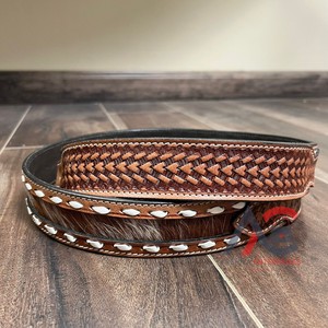 สายกีตาร์อะคูสติกสไตล์โบฮีเมียนใหม่2025อุปกรณ์มือหนังวัวแท้สไตล์ตะวันตกเปลี่ยนสายกระเป๋า - Product Image 1