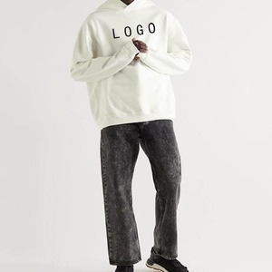 Sweat-shirt pour homme en coton 100% personnalisé, coupe régulière, 500 g/m², streetwear, ample, doublé, anti-boulochage, en molleton français, sweat-shirt oversize - Product Image 2