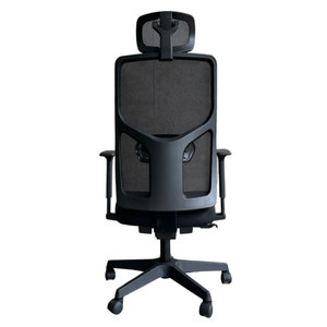 Chaise de bureau ergonomique pivotante Rex 03 HOGVP150 avec appui-tête réglable, design contemporain pour la maison, l'atelier, la chambre à coucher, en mousse - Product Image 4