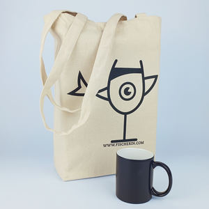 Sina – Borsa in cotone con fondo pieghevole e manici lunghi - Product Image 2