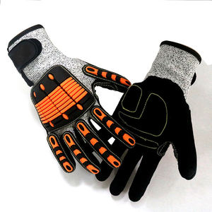 Écran tactile Sandy Nitrile Enduit Pétrolier niveau 5 Résistant aux coupures Anti Vibration Choc TPR Impact Sécurité Protection Mécanicien Gant - Product Image 3