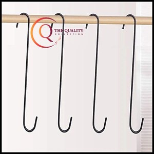 Multifunctional Large Wall Mounted Metal <b>Coat</b> And Jeans <b>Hooks</b> Iron Made <b>Black</b> Color Robe Hanger for Clothes and Keys for Home - Product Image 6