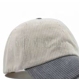 Venta en línea Sombrero de béisbol de pana Logotipo personalizado Diseño único Sombrero de béisbol de pana Etiqueta privada para adultos - Product Image 6