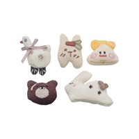Appliques en tissu brodé en gros, motifs animaux (cignes, lapins, ours), sans colle, pour pinces à cheveux, vêtements, sacs et accessoires de loisirs créatifs