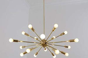 โคมไฟระย้าติดเพดานสีทอง,ของตกแต่งบ้าน Brdrooms แฮนด์เมดตกแต่งบ้านโดย Adiab - Product Image 6