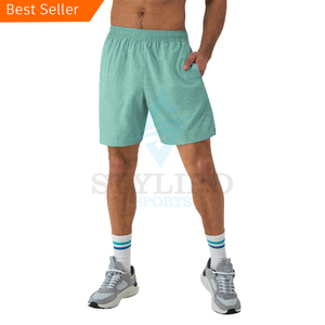 Pantalones cortos de entrenamiento de secado rápido para hombre al por mayor pantalones cortos de gran tamaño tallas grandes para hombre OEM ODM pantalones cortos deportivos para correr y gimnasio - Product Image 1