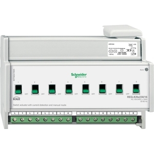 Attuatore interruttore grigio chiaro SCHNEIDER ELECTRIC MTN647895 REG-K/8x230/16 per contattori a modalità manuale e rilevamento corrente - Product Image 1