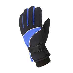 Gants de ski en cuir chauffants, technologie tactile, imperméables, isolés, pour le snowboard, le ski, doigts entiers, fermeture éclair - Product Image 3