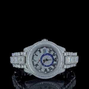 SM Bijoux De Luxe Automatique Montre Pour Homme Glacé Moissanite Diamant Hip Hop Style Bling Affichage Analogique Mouvement Mécanique Charme 20mm - Product Image 1