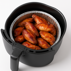 Boîte à lunch ronde argentée jetable de qualité alimentaire en aluminium personnalisé en usine au Viet Nam - Product Image 1