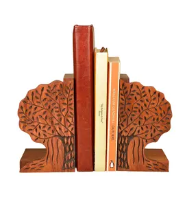 Banyan cây thiết kế bookend đa năng có thể sử dụng một trang trí bắt mắt giọng mảnh để giữ và tổ chức sách trên bàn