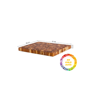 Tabla de cortar de madera ecológica, tabla de cortar de madera natural hecha a mano para uso en cocina, restaurantes y catering - Product Image 6