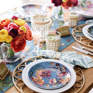 High End Quality Rattan Charger Plate Natural Wicker <b>Round</b> <b>Placemat</b> From Vietnam - Product Image 4