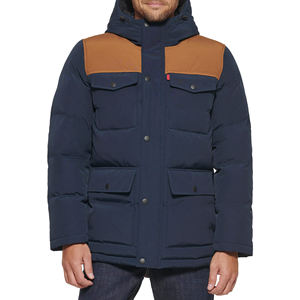 Men's Puffer Jacket Hooded Sherpa Lined Water Resistant Windproof Insulated Jacket <b>Warm</b> Winter Puffy <b>Coat</b> - Product Image 1