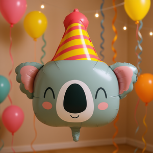 Ballon de fête Koala 25 pouces 66 cm en forme d'animal en feuille d'aluminium pour décoration d'anniversaire - Product Image 2