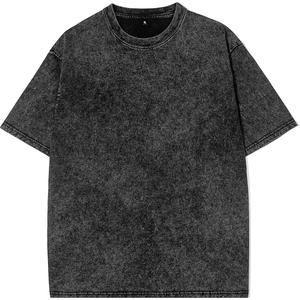 Oversized 100% Cotton Men's <b>T</b>-<b>Shirt</b> Drop Shoulder Acid Wash Design Logo Heavyweight Short Sleeve Casual Loose Fit Adult Clothing - Product Image 6