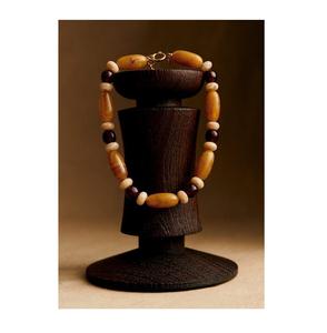 สร้อยคอทำมือจากเชือกประดับลูกปัดเรซิ่น งานฝีมือคุณภาพเยี่ยม ผลิตในอินเดีย - Product Image 4