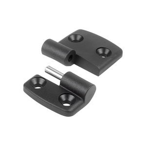 K0434 <b>Lift</b>-<b>Off</b> Left Door Window <b>Hinge</b> 87x48 Black Fibreglass Reinforced Thermoplastic Stainless Steel Component - Product Image 2