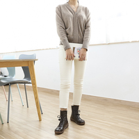[JSHOE] Sepatu Bot Pendek Wanita Kulit Sapi Asli Malif 4.5cm Sepatu Bot Hangat Berlapis Bulu Sol Anti-Selip Sepatu Musim Dingin