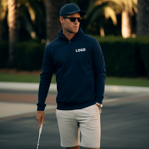 Pull de golf personnalisé pour homme, sweat-shirt personnalisé, léger, athlétique, fitness, sweat-shirt à fermeture éclair 1/4, sweat-shirt de golf à fermeture éclair quart - Product Image 2