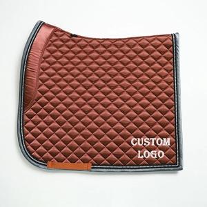 Botas de Protección para Tendones de Caballo, Botas de Protección para Patas, Tela de Algodón Satinado Marrón, Estilo Occidental de Salto, Secado Rápido, Cuero Personalizable - Product Image 1