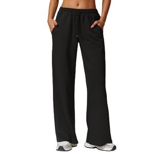 Pantalon de survêtement baggy de grande taille pantalon de survêtement baggy en coton pour femmes vente en gros de pantalons de détente amples pour femmes mode OEM pour femmes - Product Image 1