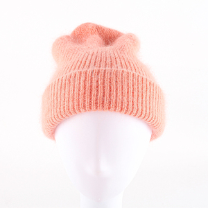 Chapeau d'hiver Jacquard uni de haute qualité OME personnalisé à la mode 100% bonnets en tricot de laine avec logo pour enfants adultes avec logo personnalisé - Product Image 3