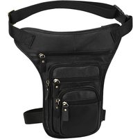Sac banane en cuir véritable multifonctionnel pour hommes et femmes Sac de taille pour moto Crossbody Cuir véritable