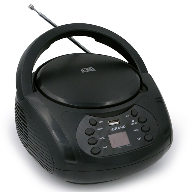 Portable Top Loading Stereo Boombox CD Player with AM/FM Radio