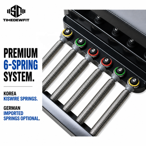 Machine de Pilates Reformer Professionnelle en Alliage d'Aluminium Noir de Qualité Studio, avec <span class=keywords><strong>Lit</strong></span> à Rails Intégrés, Ressorts Coréens et Fonctionnement Silencieux - Product Image 3