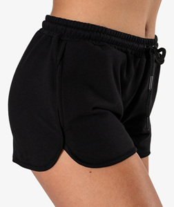 Short de sport femme taille haute séchage rapide respirant tissu confortable solide volants fourrure taille décontracté short chaud - Product Image 3
