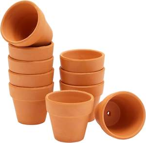 Vente en gros de mini pots en terre cuite avec trous de drainage, petits pots de fleurs en argile pour plantes succulentes, mini pots en terre cuite - Product Image 4