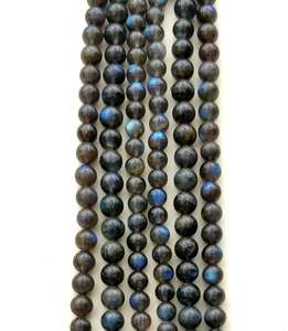 Collier Mala bouddhiste pour homme à 108 perles nouées, perles de pierre de cristal de howlite de 6 mm, perles de cristal de guérison, perles de labradorite naturelles, perles à pampilles - Product Image 5