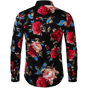 แฟชั่นขายส่งเต็มแขนเสื้อลำลองที่กำหนดเองสำหรับผู้ชายแขนยาวชุดเสื้อผู้ชายเสื้อโดยตะเข็บ - Product Image 2