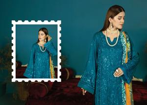 ชุดเดรสสำหรับผู้หญิงล่าสุดผ้าสไตล์อินเดีย - Product Image 5