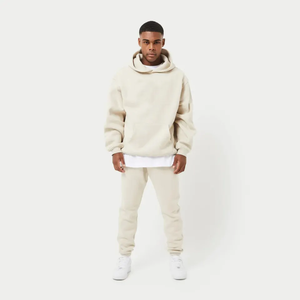 Sudaderas con capucha gruesas de peso pesado para hombres con diseño simple, ajuste de gran tamaño y forro polar extra suave para clima frío - Product Image 2